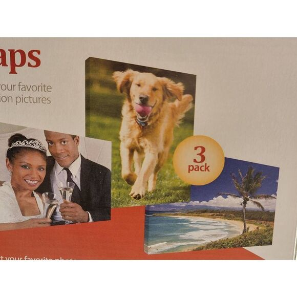 Canvas Photo Wraps DIY KitGallery Wrapped Inkjet Wall Art At Home 9.5"x 7" x2 - Picture 9 of 12